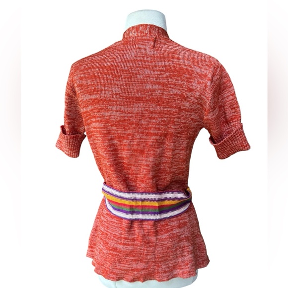 1960s A Fashion Import Acrylic/Poly Blend Open Cardigan w/Matching Belt - Picture 5 of 6